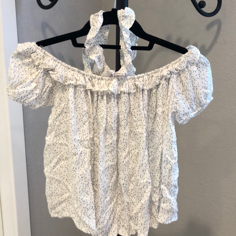 Polka Dot off the Shoulder Top